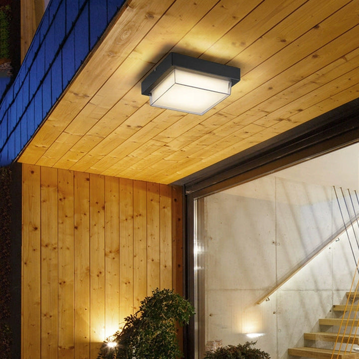 Minimalist Square Aluminum LED Flush Mount Ceiling Light 2