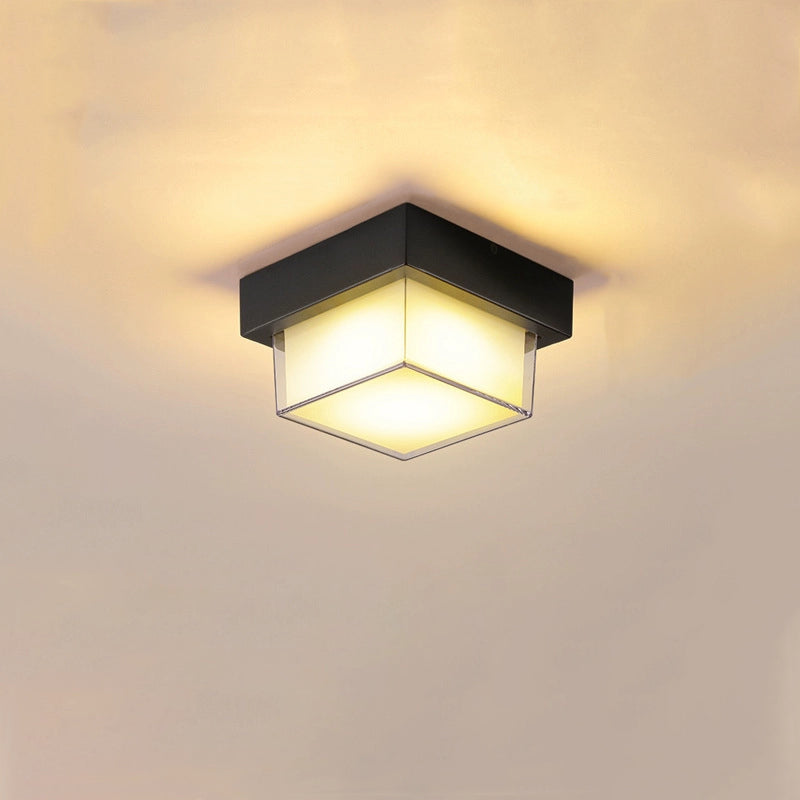 Minimalist Square Aluminum LED Flush Mount Ceiling Light 2