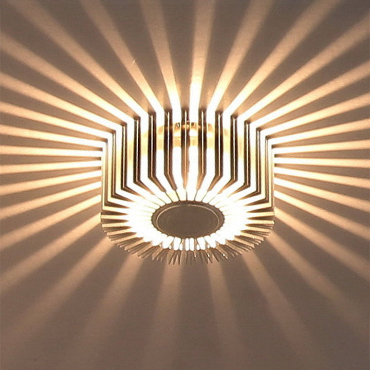 Contemporary Round Aluminum LED Flush Mount Ceiling Light