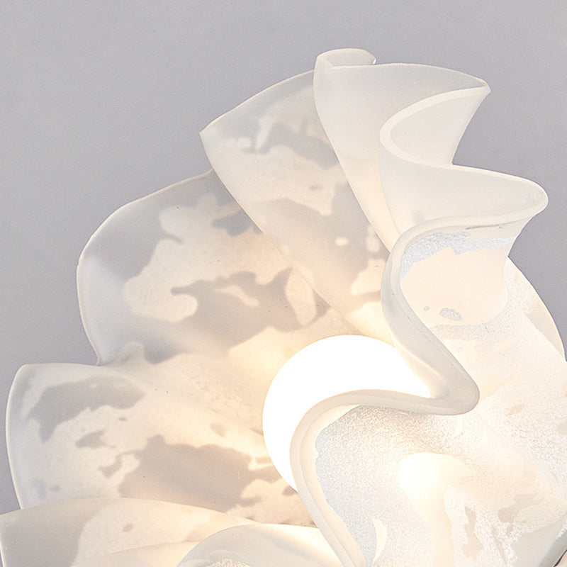 Contemporary Flower Glass Wall Sconce