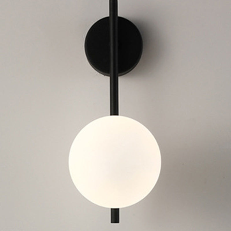 Contemporary Globe Glass Wall Sconce