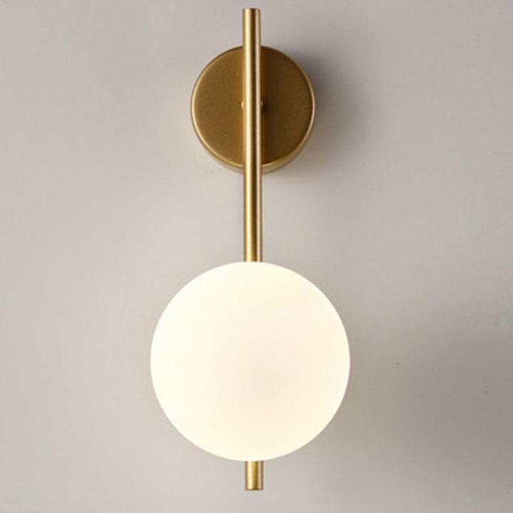 Contemporary Globe Glass Wall Sconce