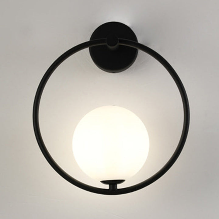 Contemporary Globe Glass Wall Sconce