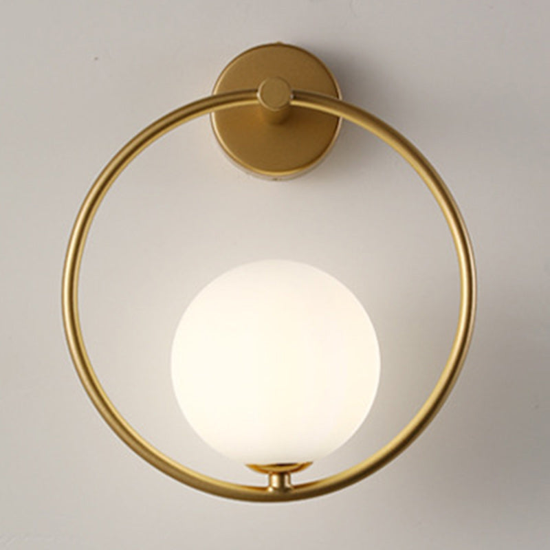 Contemporary Globe Glass Wall Sconce