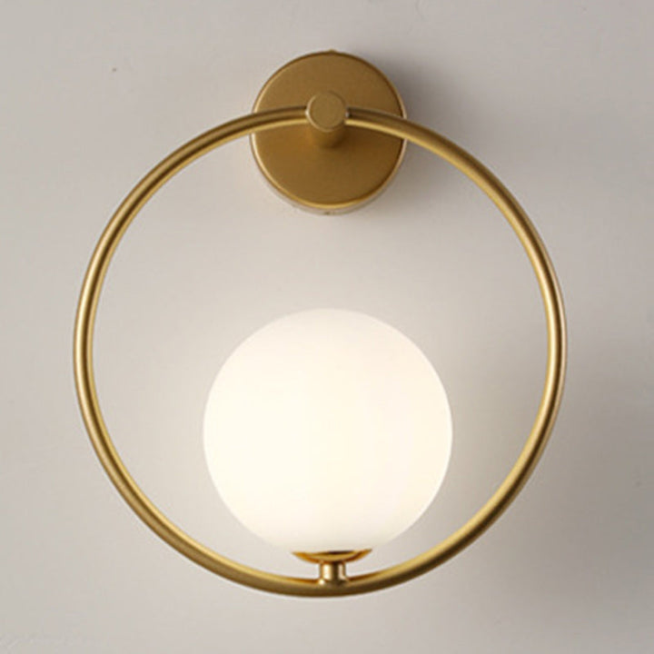 Contemporary Globe Glass Wall Sconce