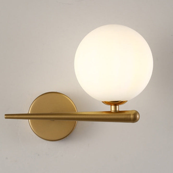 Contemporary Globe Glass Wall Sconce
