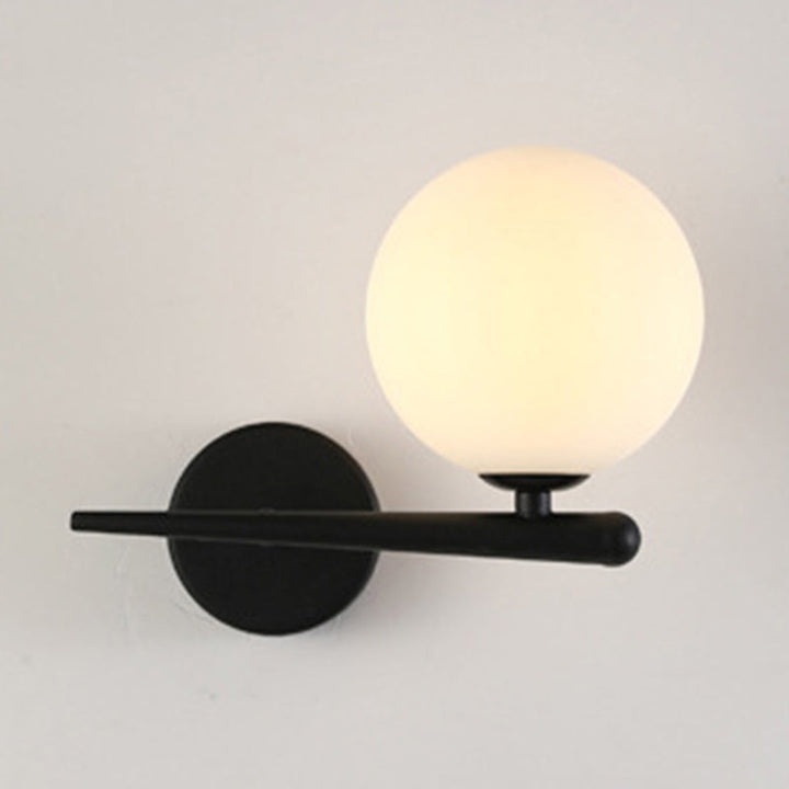 Contemporary Globe Glass Wall Sconce