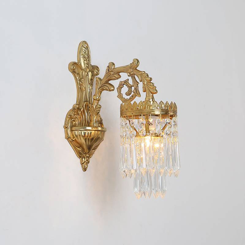 Traditional Crystal 2-Light Wall Sconce