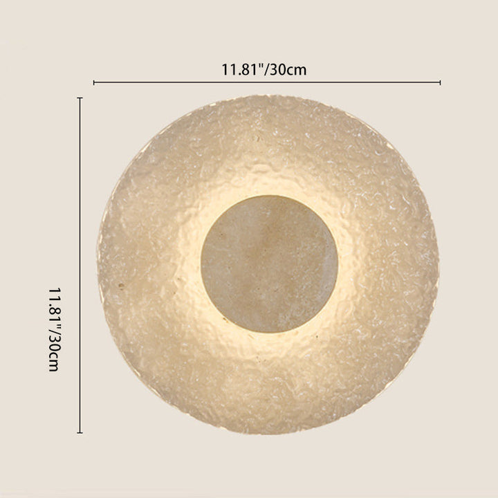 Contemporary Round Acrylic LED Wall Sconce