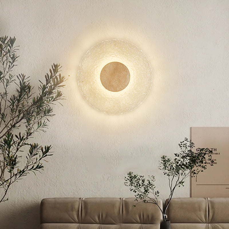 Contemporary Round Acrylic LED Wall Sconce