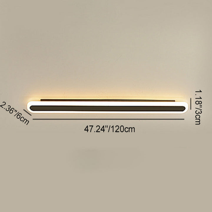Rectangle Minimalist Acrylic LED Wall Sconce