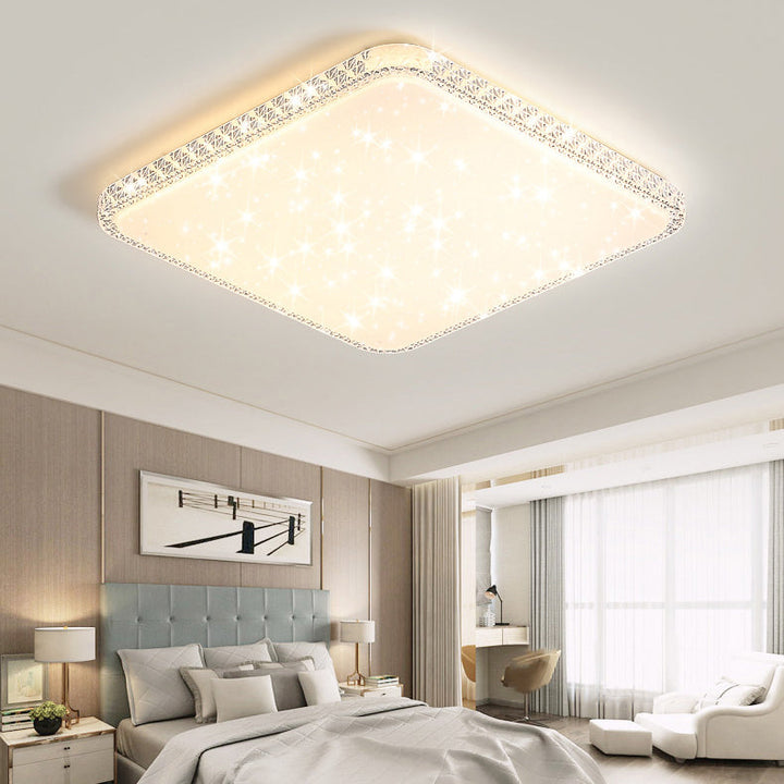 Modern Square Acrylic LED Flush Mount Ceiling Light