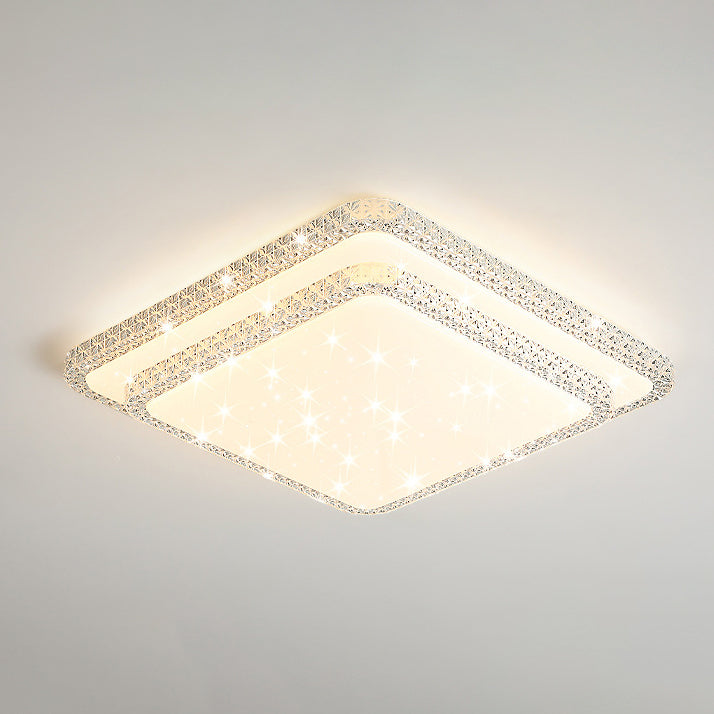 Modern Square Acrylic LED Flush Mount Ceiling Light