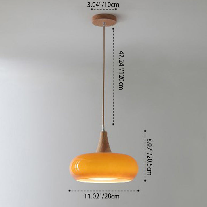 Contemporary Glass Pendant Light