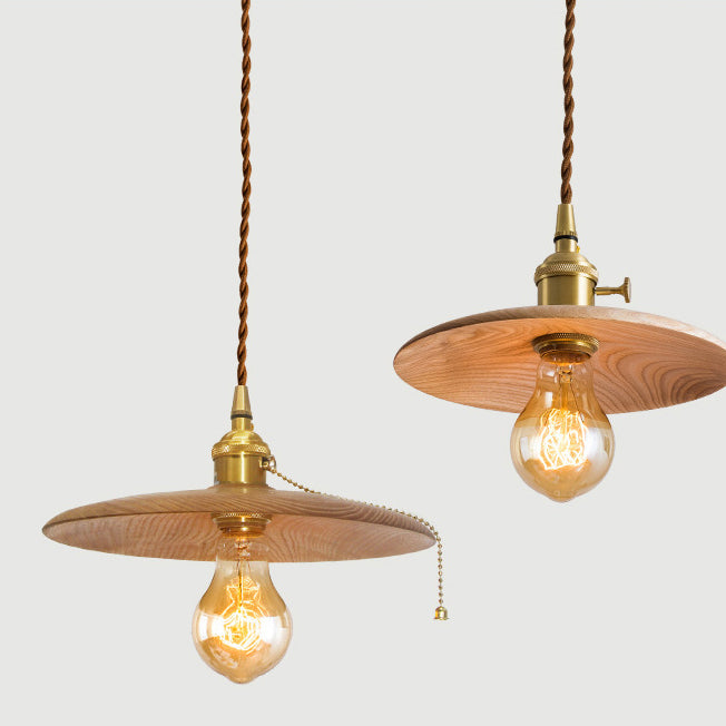 Retro Contemporary Brass Pendant Light