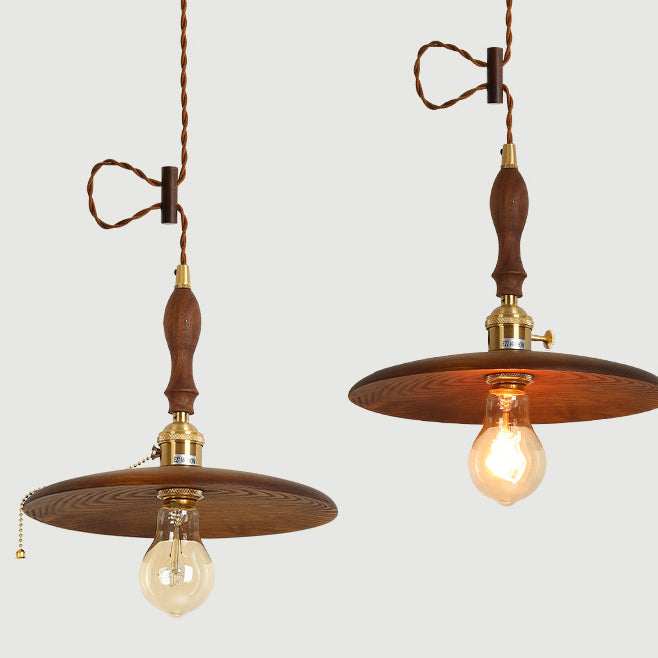 Retro Contemporary Brass Pendant Light