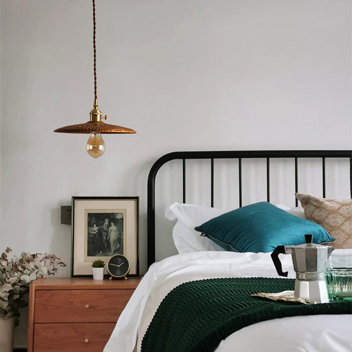 Retro Contemporary Brass Pendant Light