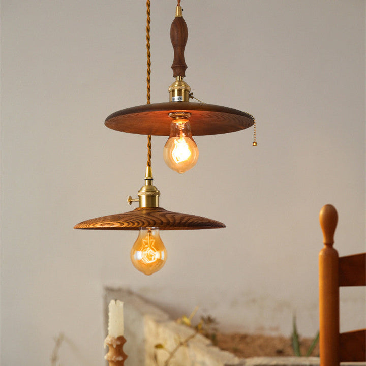 Retro Contemporary Brass Pendant Light