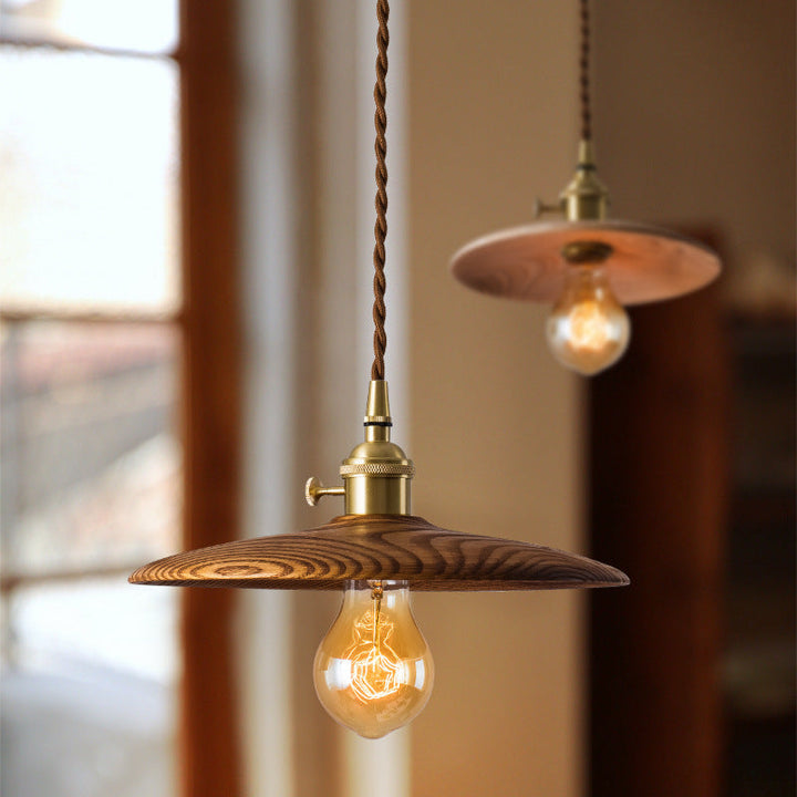 Retro Contemporary Brass Pendant Light