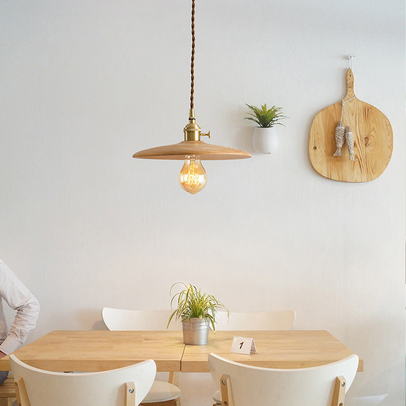 Retro Contemporary Brass Pendant Light