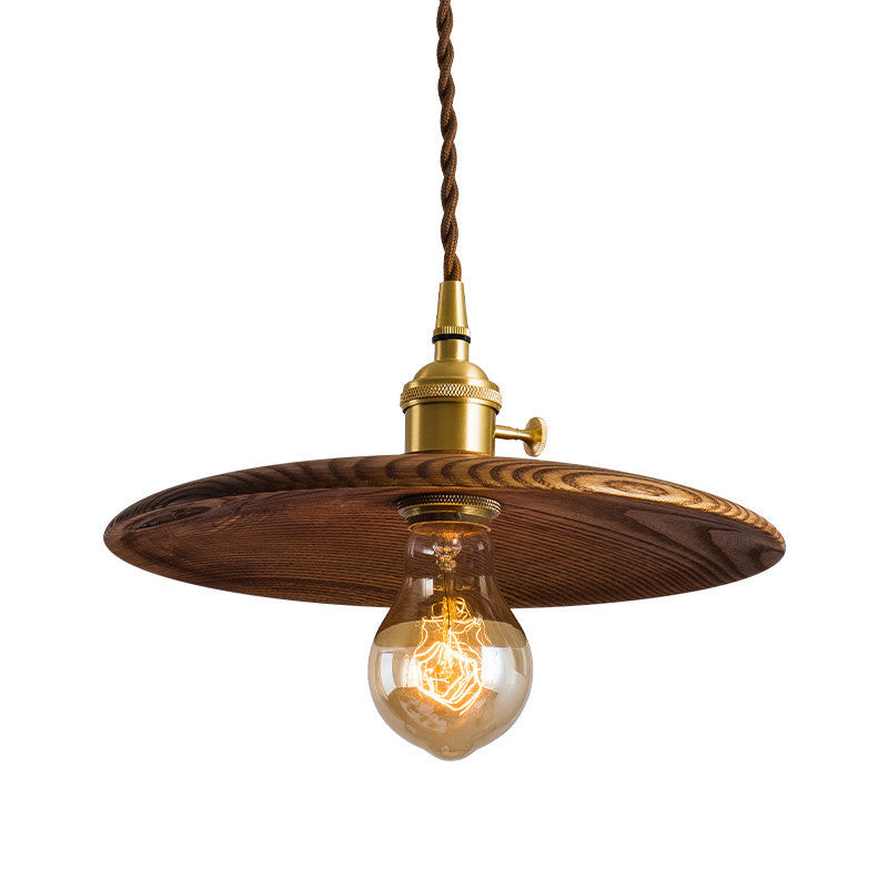 Retro Contemporary Brass Pendant Light