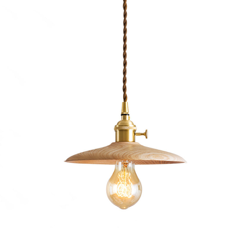 Retro Contemporary Brass Pendant Light