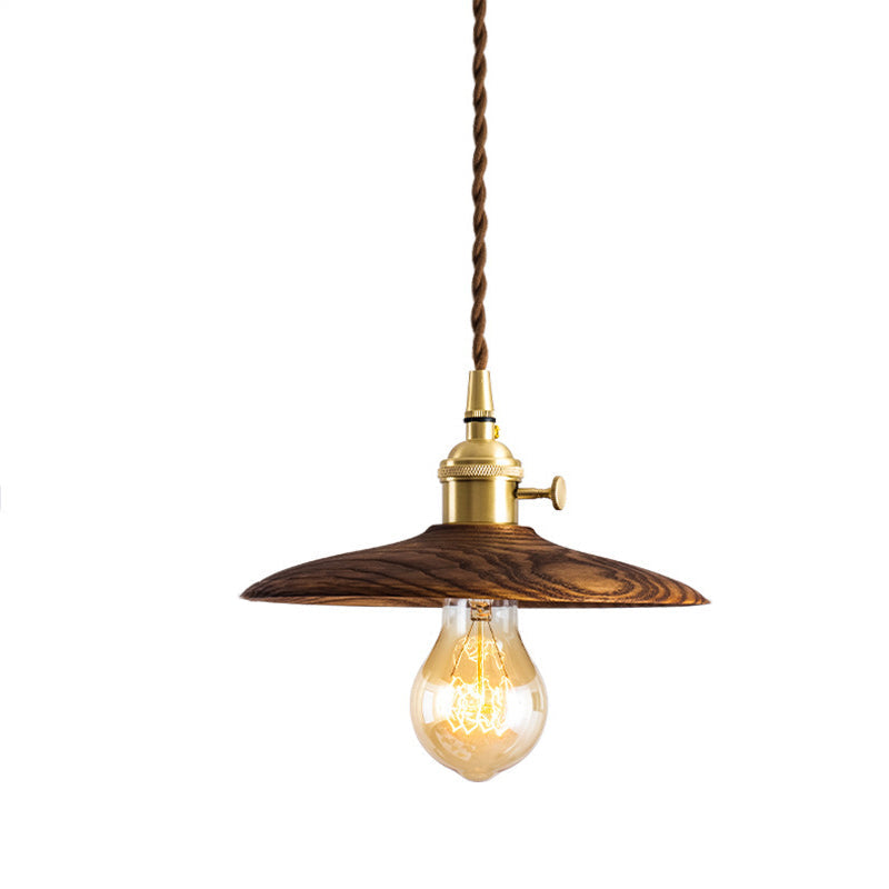 Retro Contemporary Brass Pendant Light