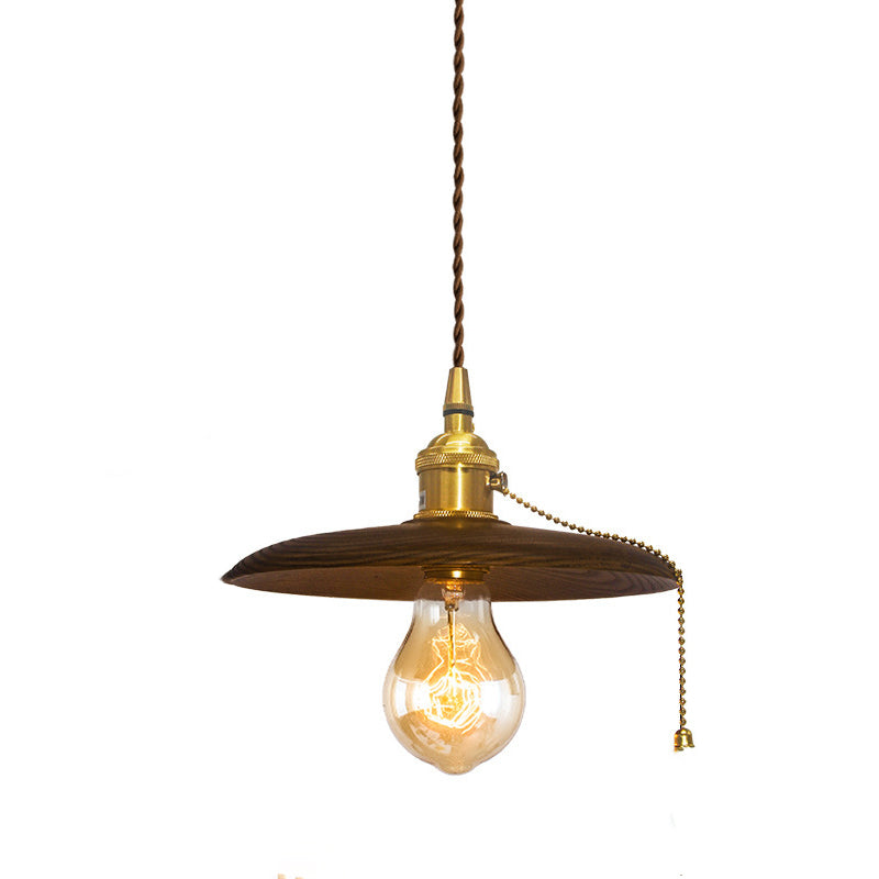 Retro Contemporary Brass Pendant Light