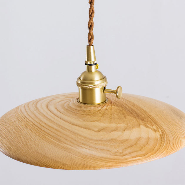 Retro Contemporary Brass Pendant Light