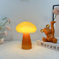 Contemporary Nordic Mushroom Shape Glass USB LED Table Lamp For Bedroom