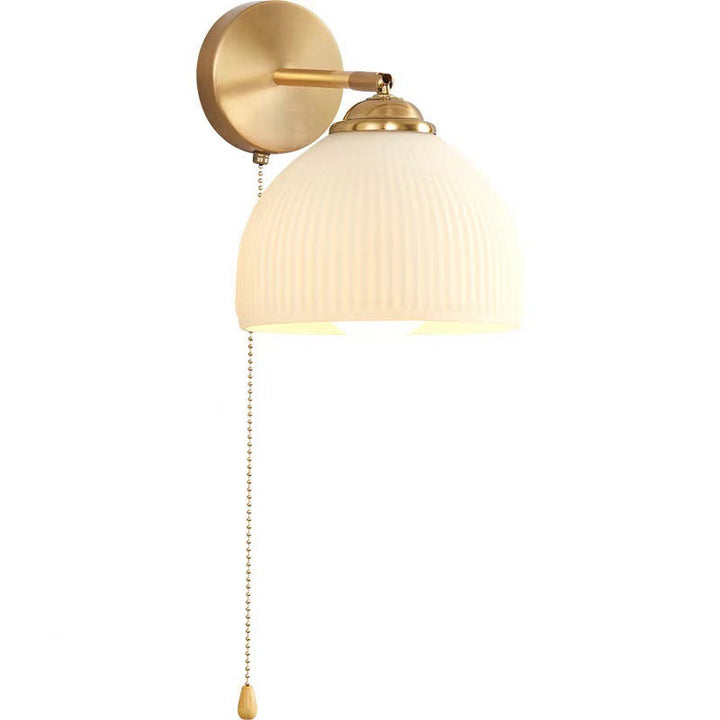 Traditional Dome Glass Rotatable Wall Sconce