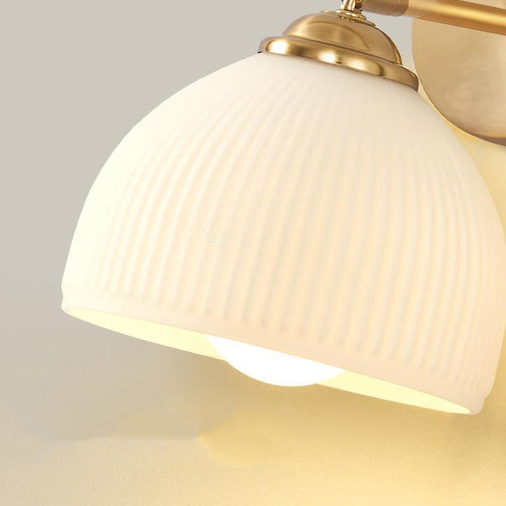 Traditional Dome Glass Rotatable Wall Sconce