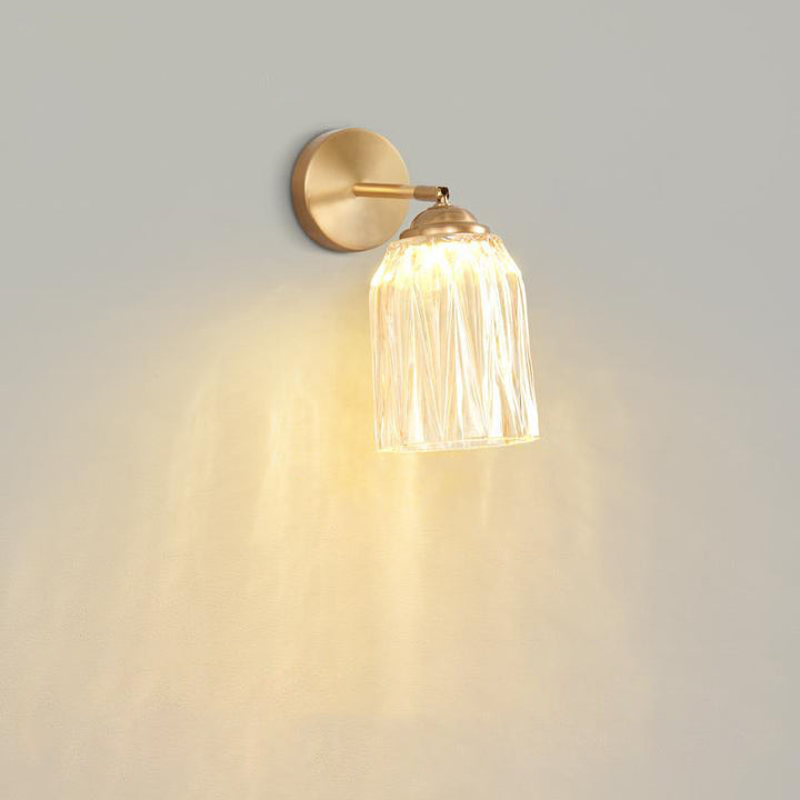 Traditional Dome Glass Rotatable Wall Sconce