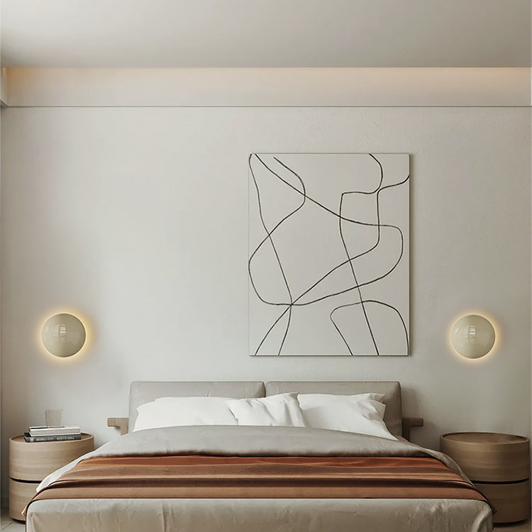 Ambiance Minimalist Round Iron LED Wall Sconce