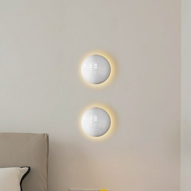 Ambiance Minimalist Round Iron LED Wall Sconce