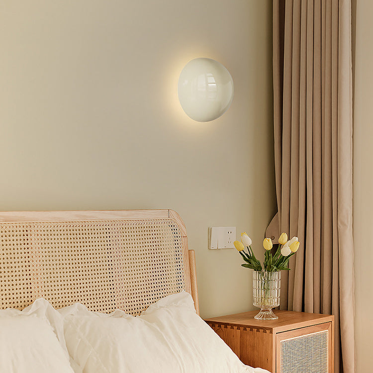 Ambiance Minimalist Round Iron LED Wall Sconce
