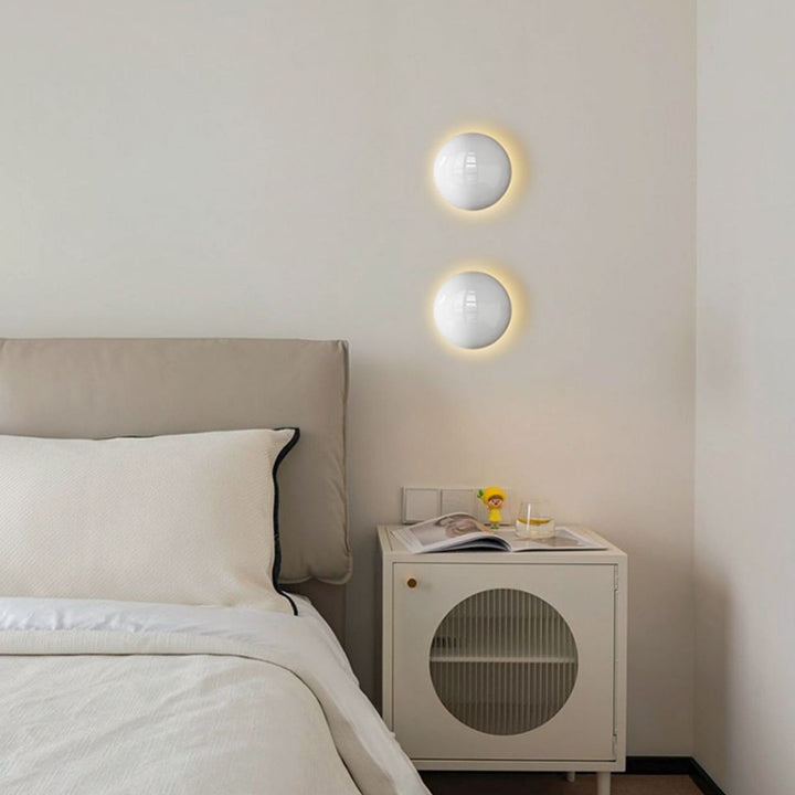 Ambiance Minimalist Round Iron LED Wall Sconce