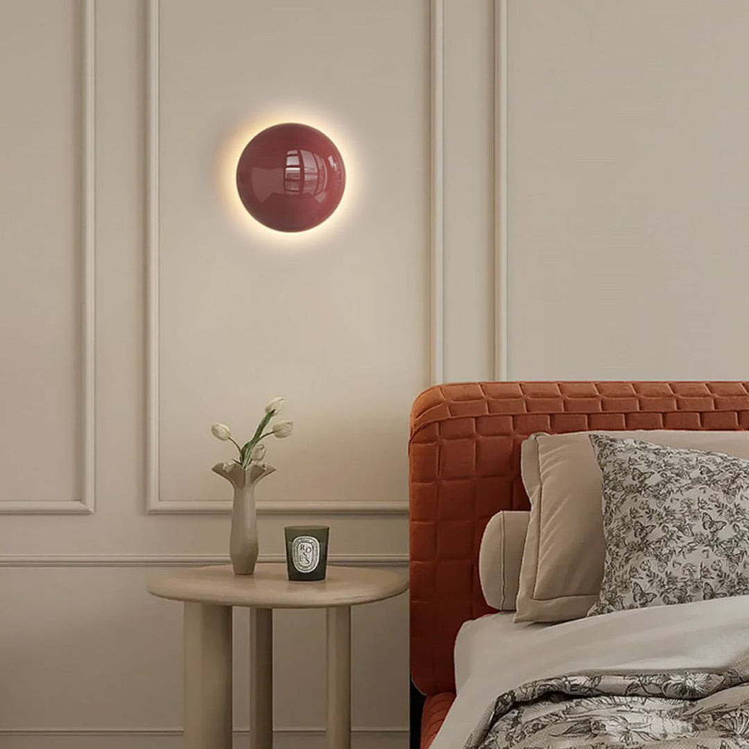 Ambiance Minimalist Round Iron LED Wall Sconce
