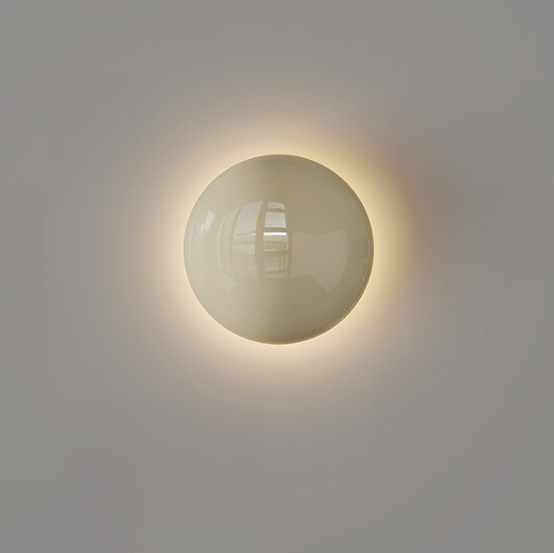 Ambiance Minimalist Round Iron LED Wall Sconce