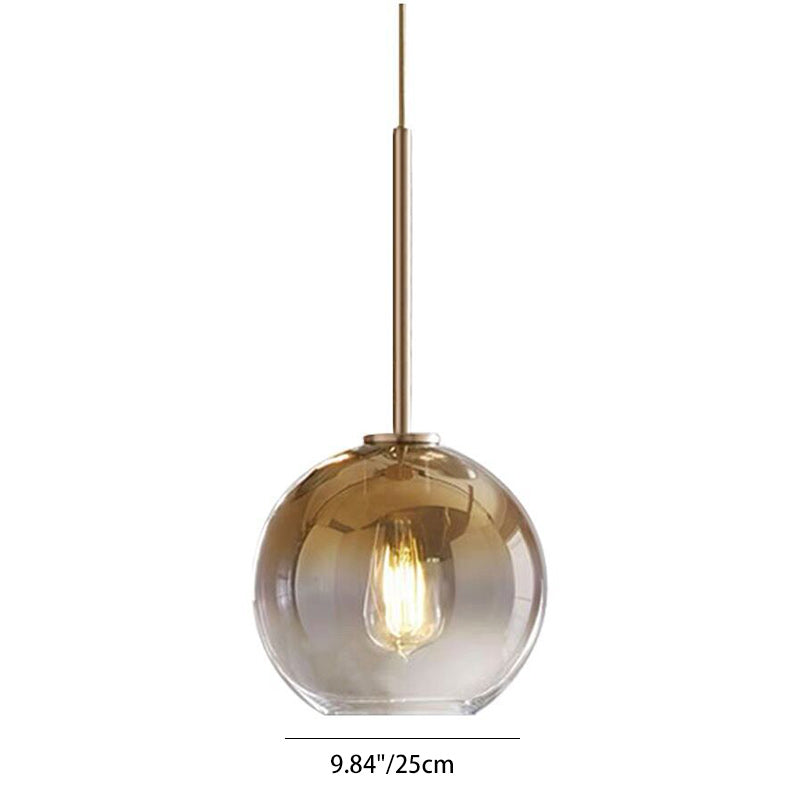 Modern Globe Glass Pendant Light