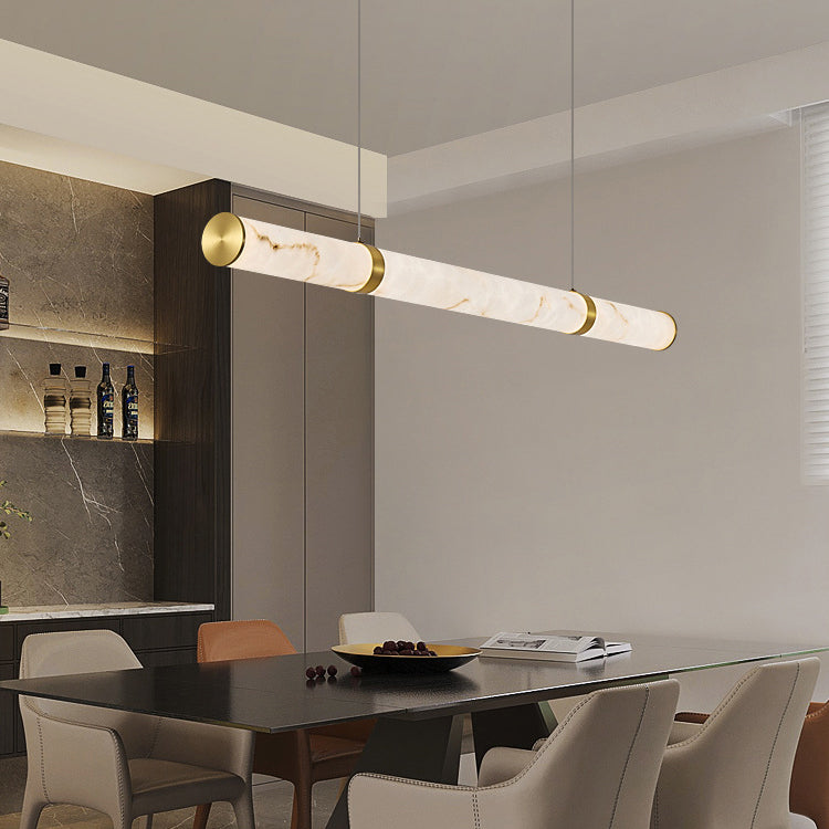 Modern Cylinder Iron LED Island Pendant Light