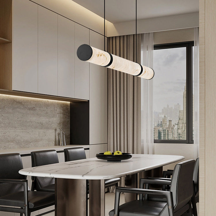 Modern Cylinder Iron LED Island Pendant Light