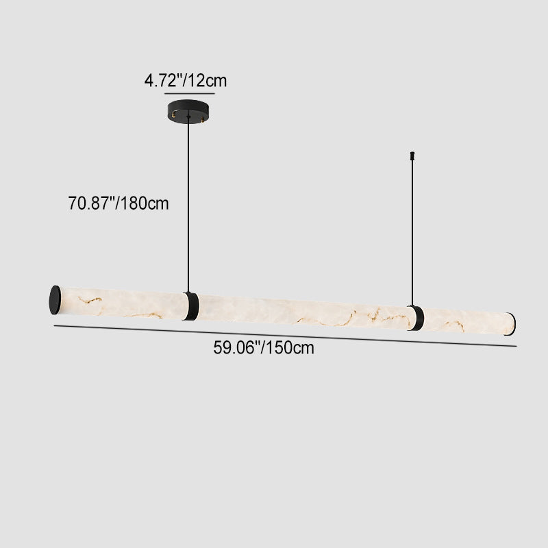 Modern Cylinder Iron LED Island Pendant Light