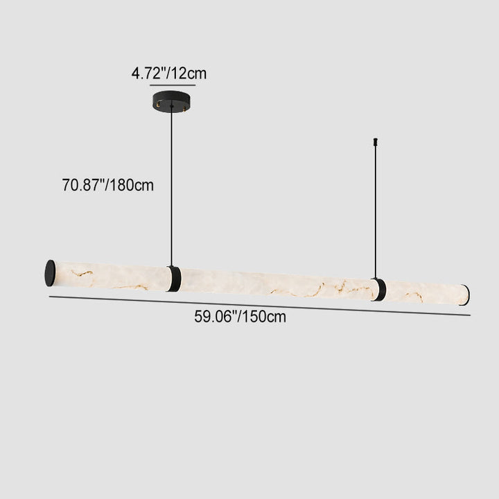 Modern Cylinder Iron LED Island Pendant Light