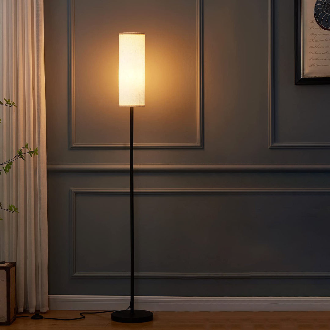 Minimalist Cylinder Fabric Floor Lamp