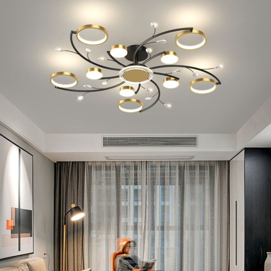 Nordic Branch Acrylic LED Semi-Flush Ceiling Light