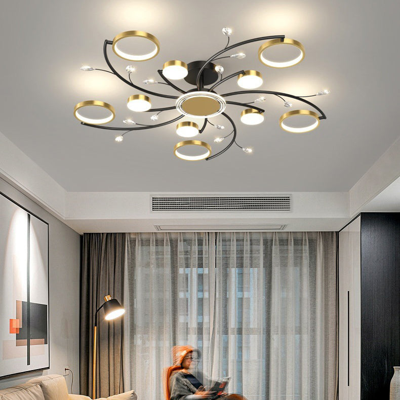 Nordic Branch Acrylic LED Semi-Flush Ceiling Light