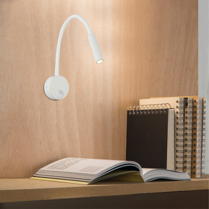 Minimalist Round Iron LED Reading Wall Light