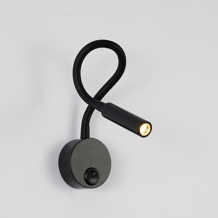 Minimalist Round Iron LED Reading Wall Light