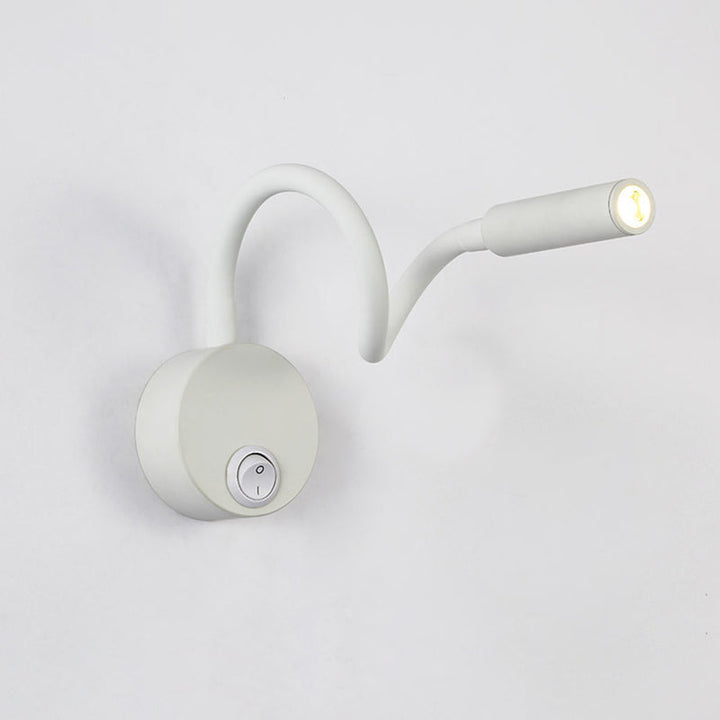 Minimalist Round Iron LED Reading Wall Light